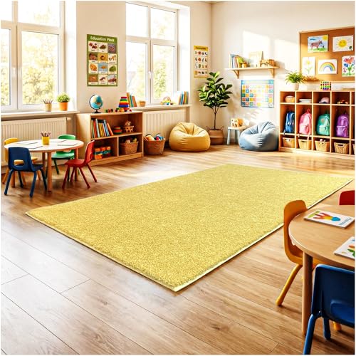 Soft & Colorful 4' x 4' Kids Classroom Area Rug