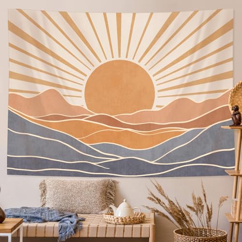Boho Sun Tapestry Sunset Wall Tapestry