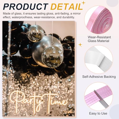 5x5mm Self Adhesive Mirrors Mosaic Tiles (15000 unidad)