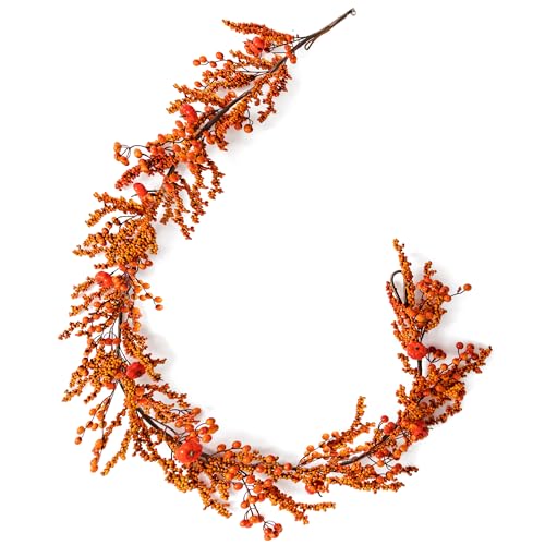 6FT Pumpkin Berry Garland