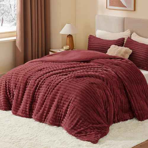 Fleece California King Comforter Set