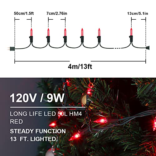 Red Christmas Mini Lights (2 Count)