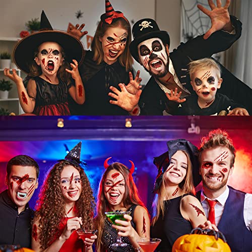 173PCS Halloween Bloody Footprints Floor Clings Plus Tattoos (126 Count)