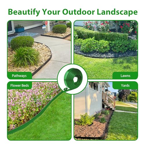 Landscape Edging Border 60 FT 2 Inch Tall with 120 Spikes