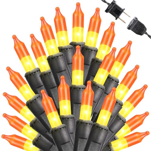 Candy Corn Halloween Lights (75 Foot)