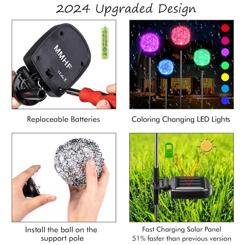Solar Garden Lights Outdoor (2 Count)
