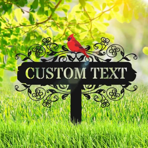 Personalized 12in Metal Garden Signs