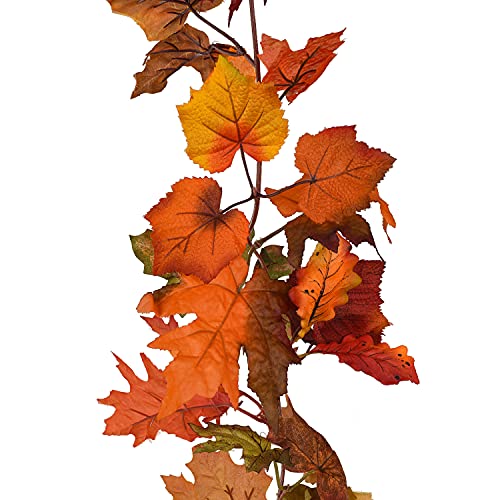 4 Pack Fall Maple Garland (23.6 Foot)