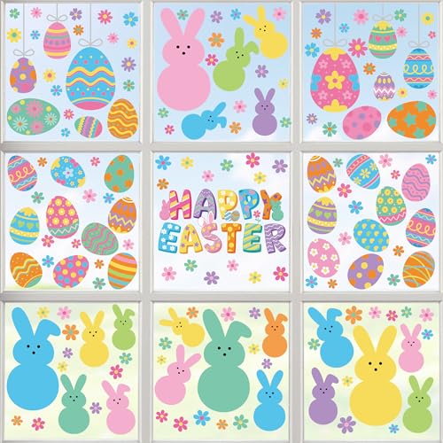 9 Sheets Easter Window Clings (9 Count)