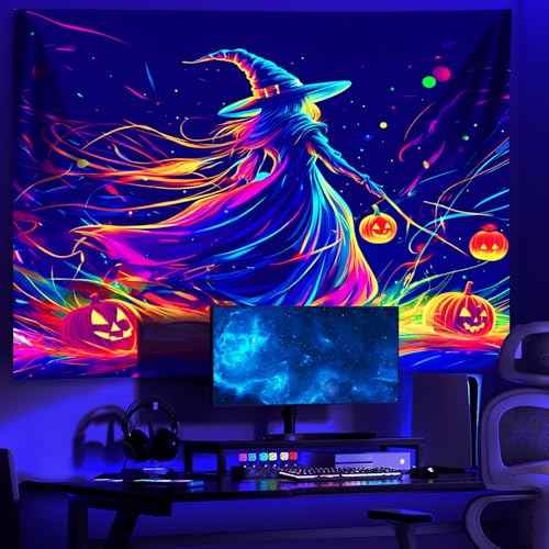 UV Reactive Halloween Tapestry