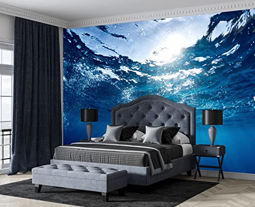 Sunlight Shining into the sea wall Mural Wallpaper for Bedroom 178" x 117" (144.6 Sq Ft)