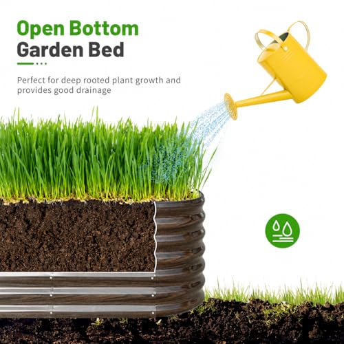 8x2 ft Oval Raised Garden Bed