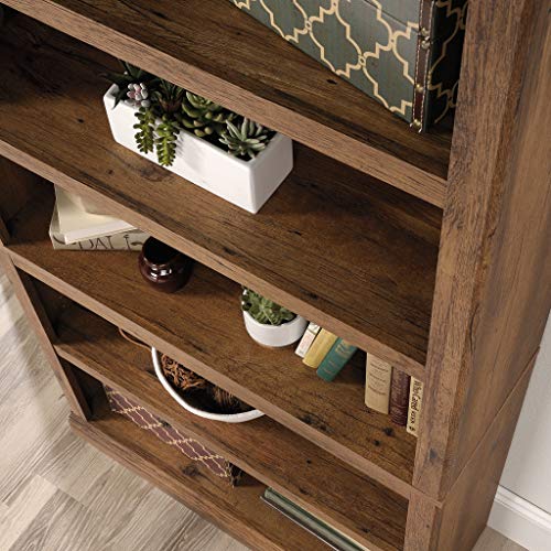 5 Tier Book Shelf Wooden Bookcase Multipurpose Bookshelf for Home Office