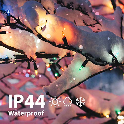 Clear Christmas Lights 2 Pack 20 Feet 100 Counts Multicolor (53 Foot)