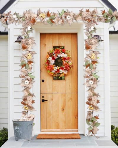 2 Pack Fall Maple Garland