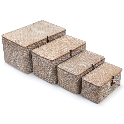 Wicker Basket with Lid (10.22 Count)