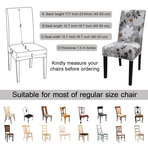 Chair Covers for Dining Room Set of 4