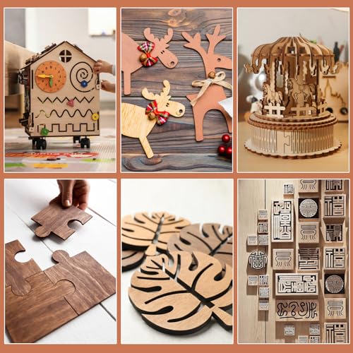 10 Pack Walnut Plywood Sheets 12x12x1 (10 Count)