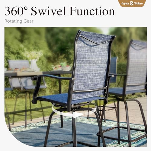 7 Piece Bar Height Outdoor Table and Chairs
