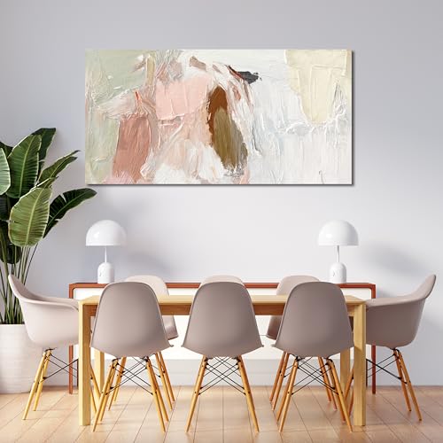 Canvas Wall Art Decor Wall Art Pictures For Living Room Abstract Art Pink and White Wall Art Decor Wall Decoration Abstract Wall Art Prints Art Work For Bedroom Office Kitchen Wall Decor 20" x 40"