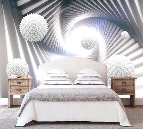 3D Space Architectural Tunnel Wallpaper Mural for Living Room