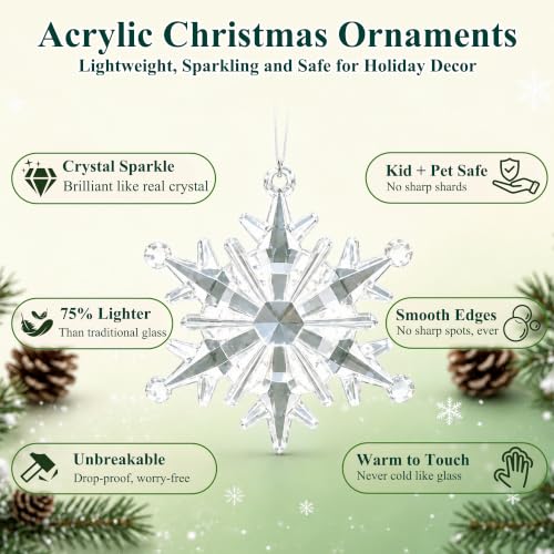 Crystal Christmas Tree Ornaments (32 Count)