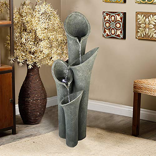 Faux Stone Patio Water Fountain 33 1