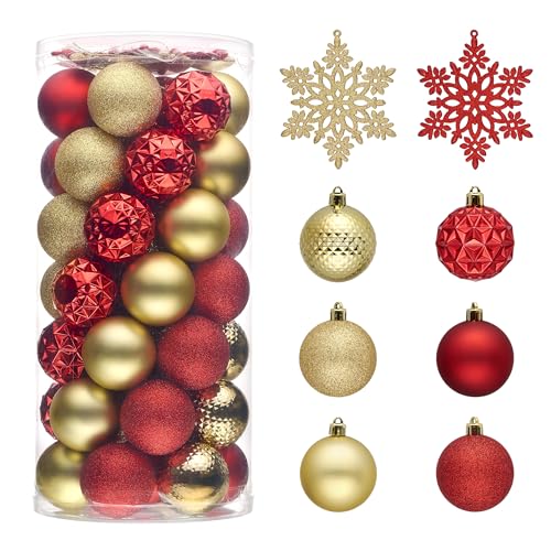 50ct Christmas Tree Decorations Ball Ornaments 2 Inches (50 Count)