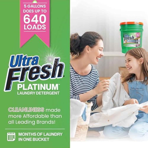 3X Platinum Liquid Laundry Detergent with Fabric Softener (640 Fl Oz)
