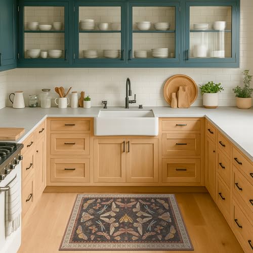 2x4 Vintage Area Rug for Entryway Indoor (8 Sq Ft)