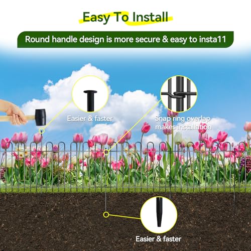 26 Panels Decorative Garden Fence (6720 sq inches)