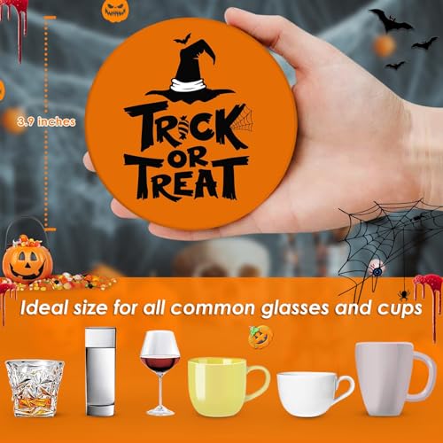 Halloween Coasters for Drinks (6 Count)
