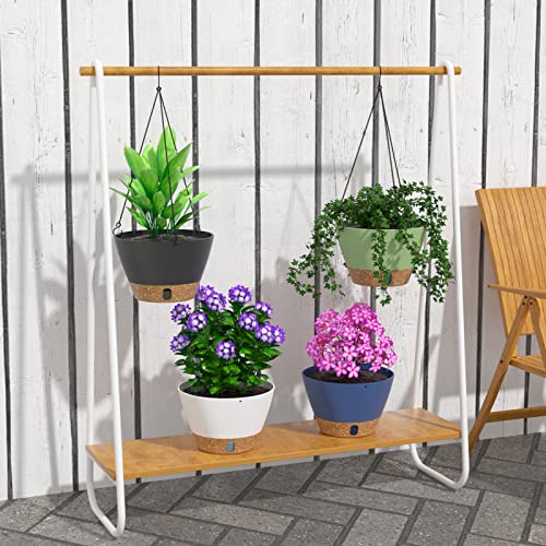 2 Pack 10 Inch Hanging Baskets for Plants Outdoor Indoor (72 Count)