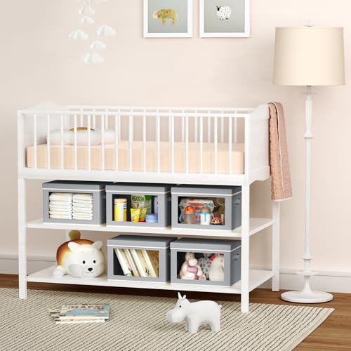 Storage Bins with Lids (4 Count)