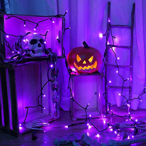 5MM Wide Angle Halloween String Lights Purple
