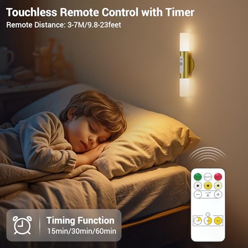 Motion Sensor Wall Lights with Remote