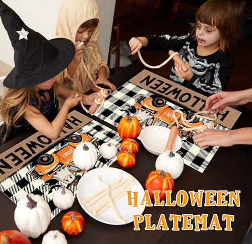 Halloween Pumpkin Placemats Set of 4 (4 Count)