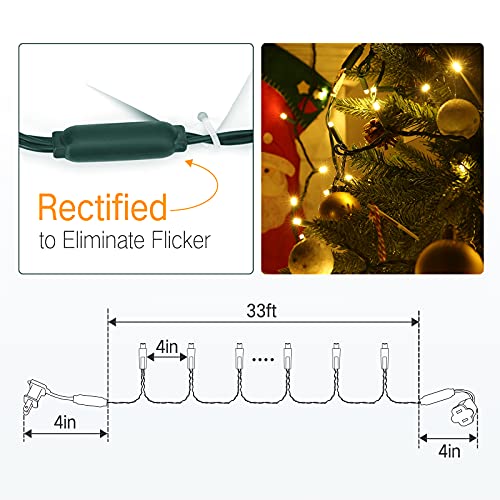 5MM Wide Angle Christmas Lights Warm White