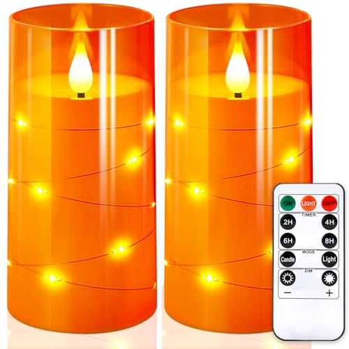3"x6"Flickering Flameless Candles