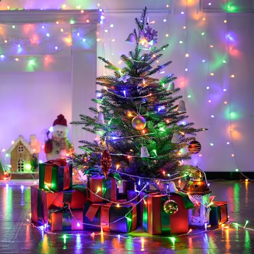 Connectable 100 LED Multicolor Christmas Lights for Tree (33 Foot)