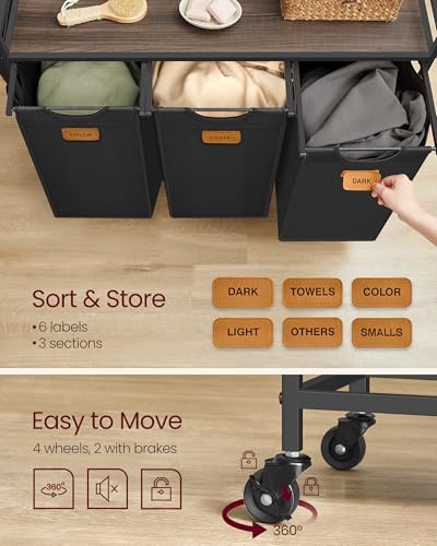 Laundry Hamper 3 Section