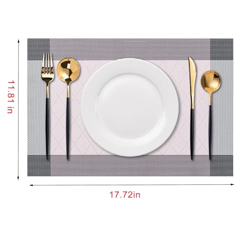 Placemats Set of 4 Washable Indoor (4 Count)