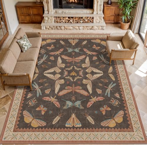 Brown Large 8x10 Living Room Area Rug (80 Sq Ft)
