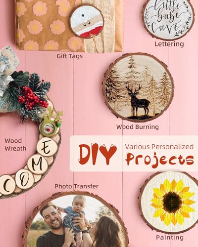 Wood Slices with Hole (30 Count)