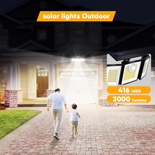 Solar Lights Outdoor Waterproof Motion Sensor (3 Count)