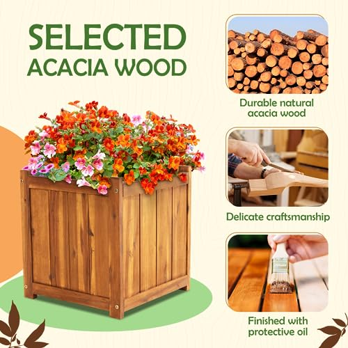 Hardwood Outdoor Flower Box