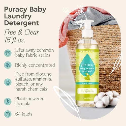 Liquid Baby Laundry Detergent (16 Fl Oz)