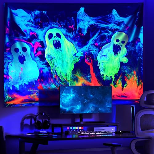 UV Reactive Halloween Tapestry