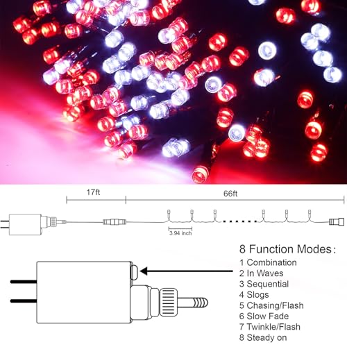66ft Valentines Decorative Mini Lights