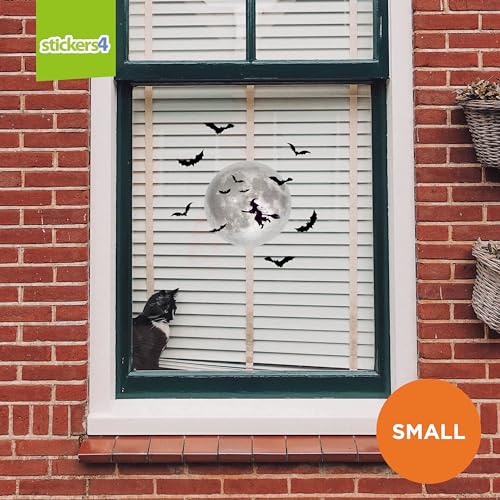 8" x 8" Halloween Full Moon Window Cling (7 Count)